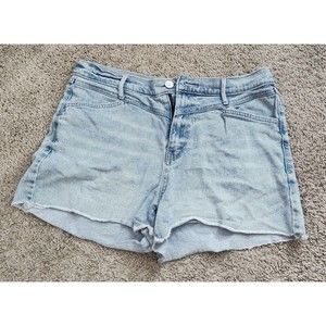 Women Shorts size 12 denim boyfriend blue cut off ANA high-rise bermuda  a.n.a